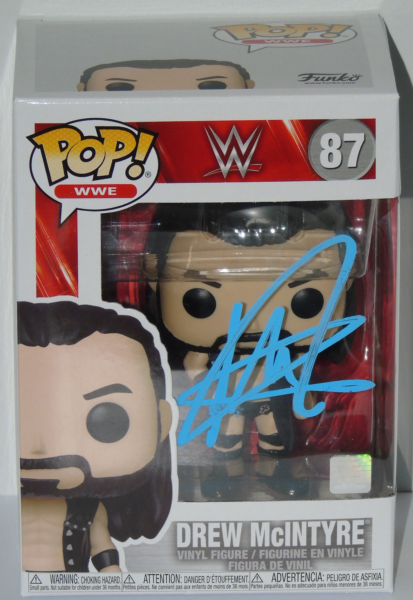 Drew McIntyre WWE Funko Pop! Vinyl Signed Figure