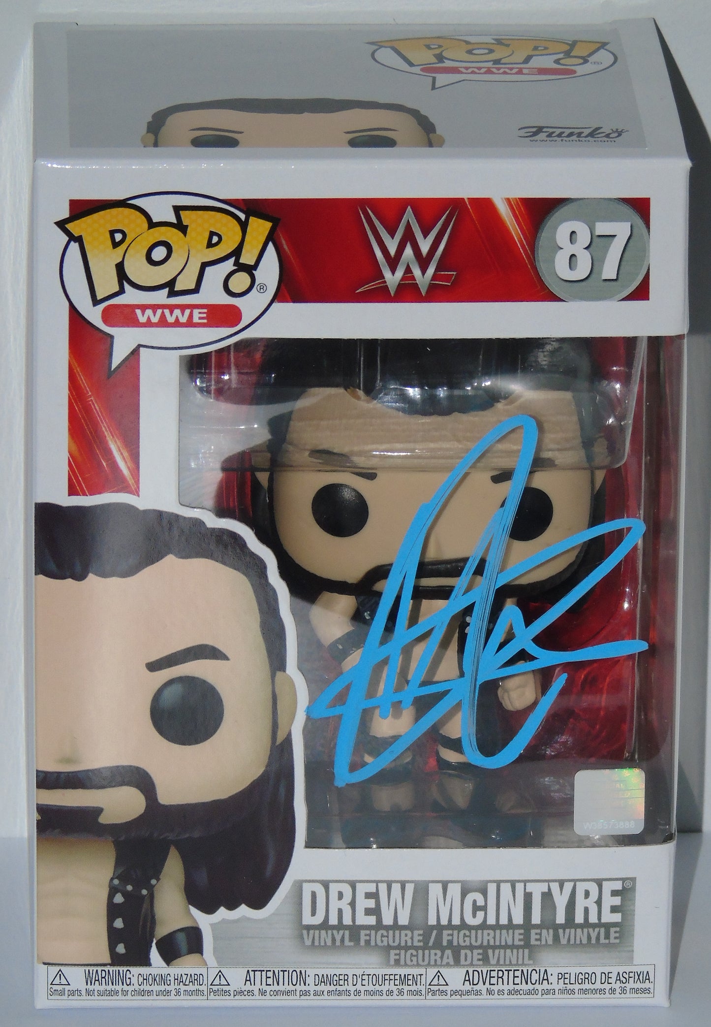 Drew McIntyre WWE Funko Pop! Vinyl Signed Figure