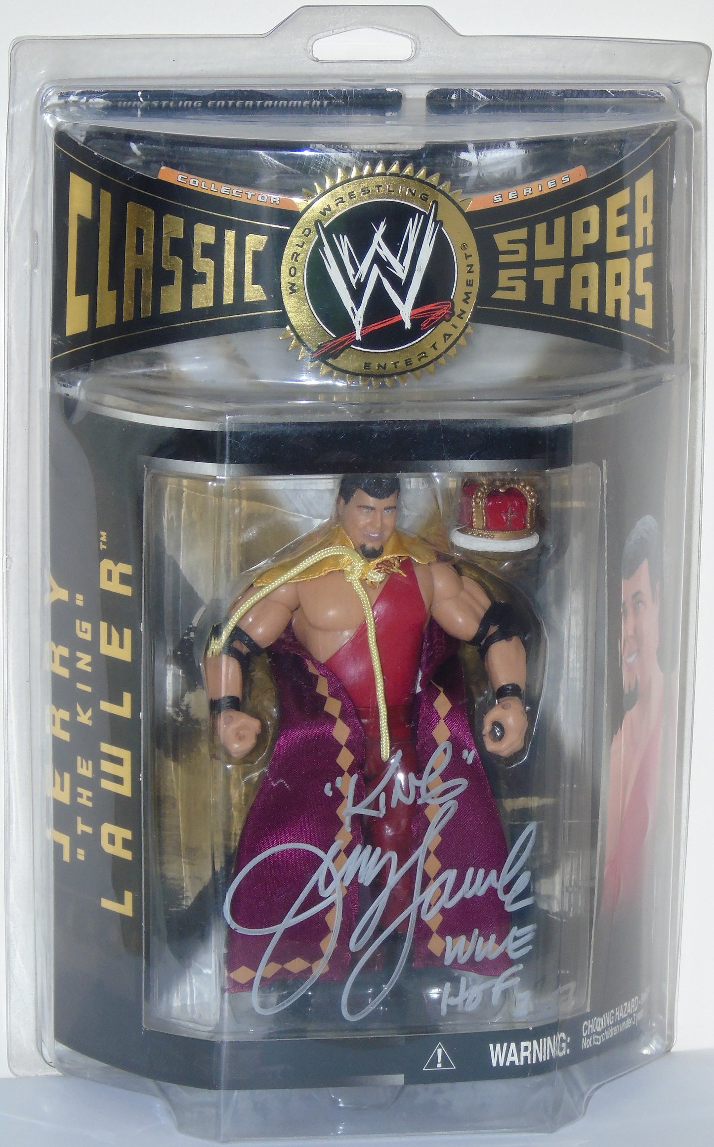 Jerry "The King" Lawler WWE/WWF Jakks Classic Signed Figure