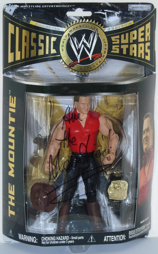 The Mountie WWE/WWF Jakks Classic Signed Figure
