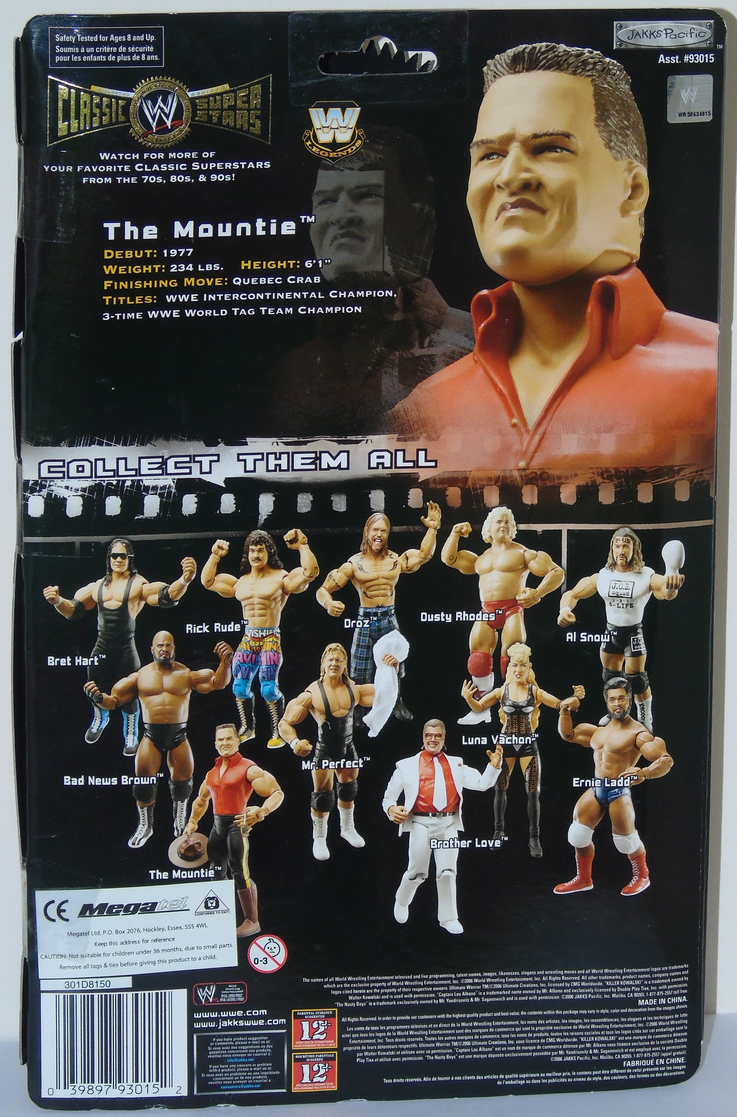 The Mountie WWE/WWF Jakks Classic Signed Figure