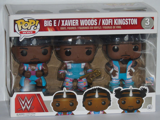 The New Day Big E, Xavier Woods & Kofi Kingston WWE Funko Pop! Vinyl Figure Set