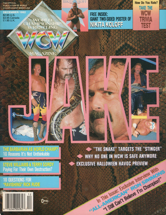 WCW Magazine December 1992