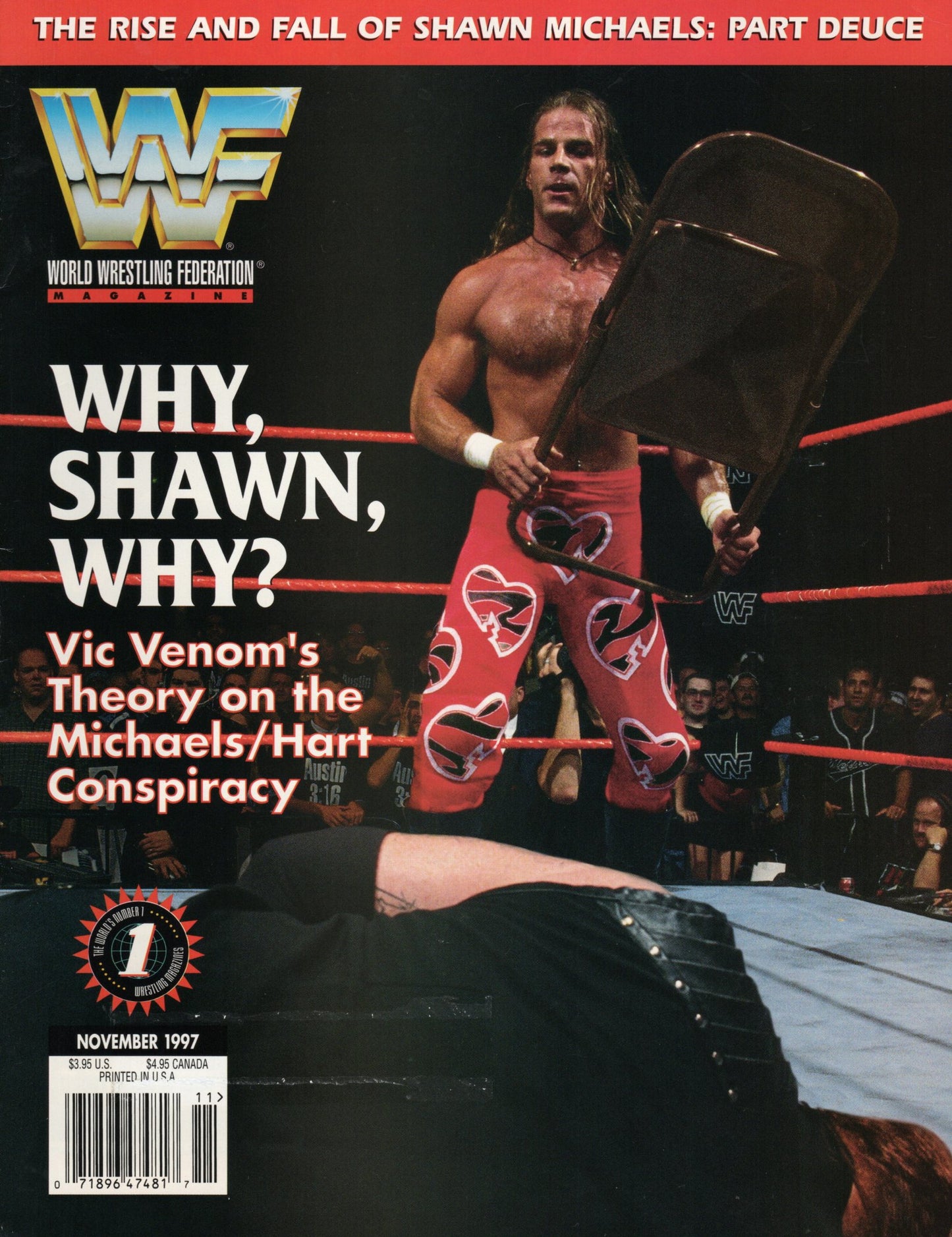 WWF Magazine November 1997 Includes Trading Cards