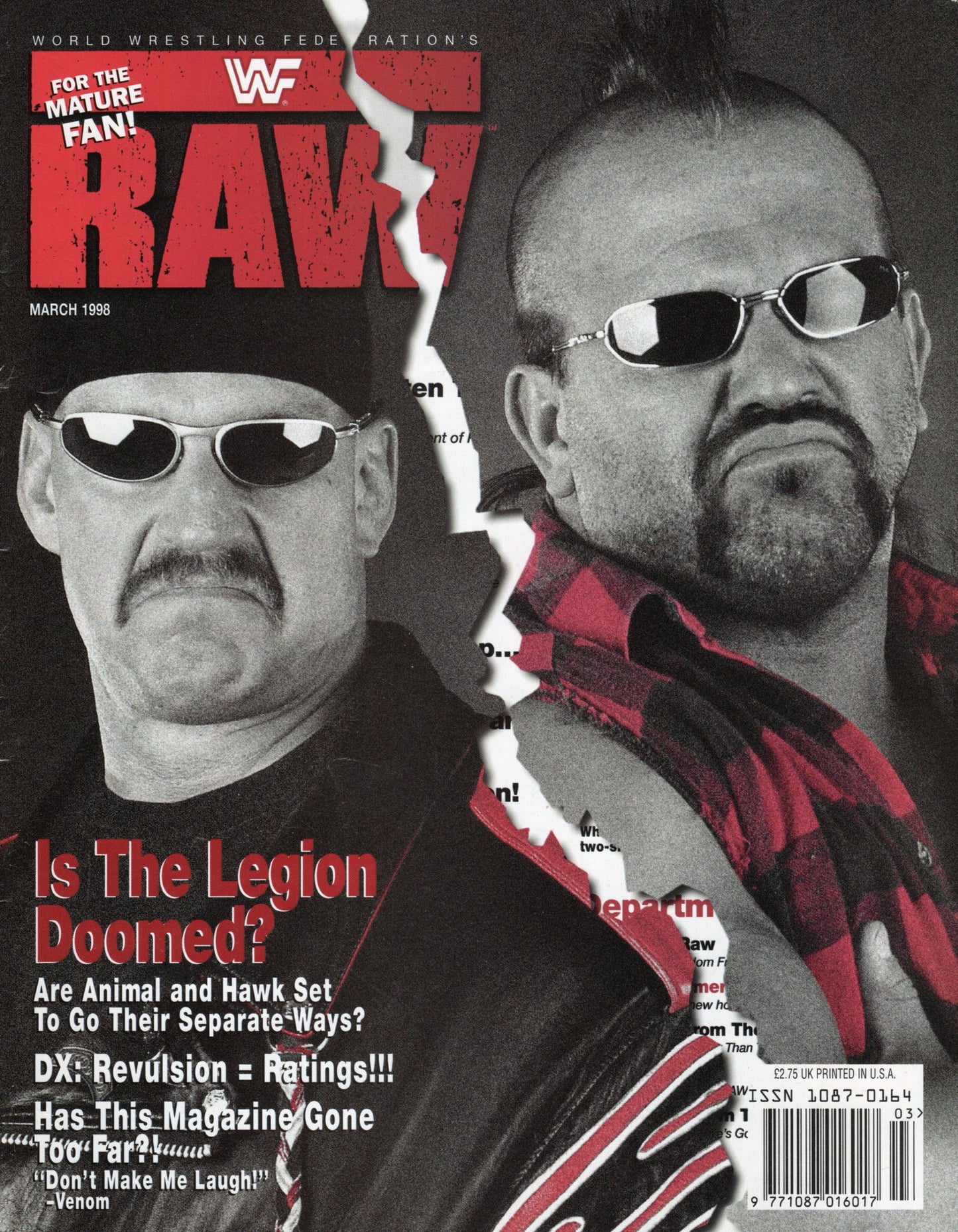 WWF Raw Magazine March 1998