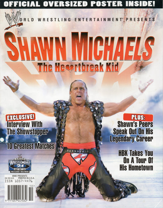 WWE Shawn Michaels The Heartbreak Kid Magazine