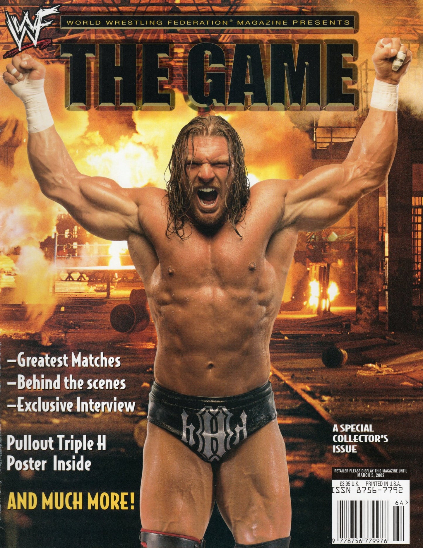 WWF The Game Triple H Collector's Issue Magazine