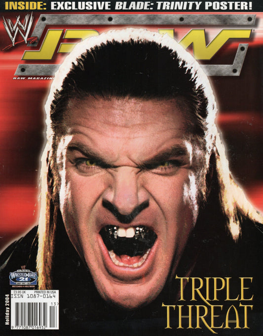 WWE Raw Magazine Holiday 2004