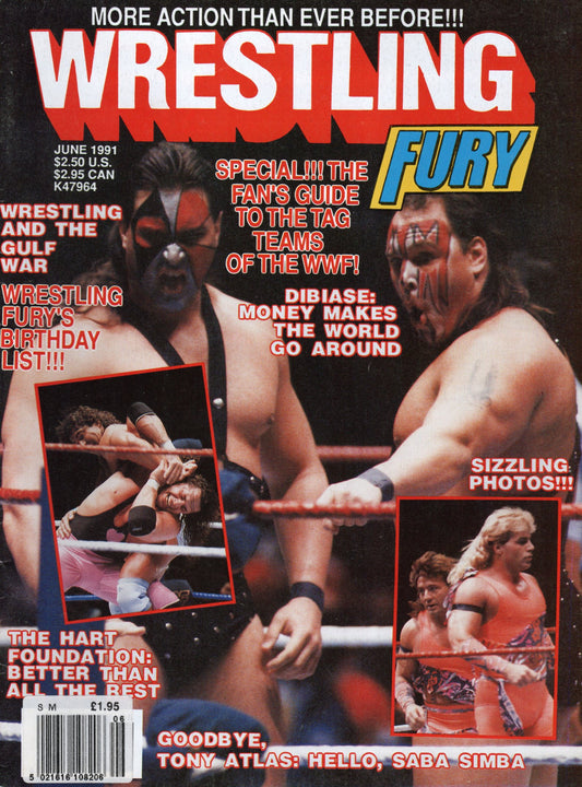 Wrestling Fury Magazine June 1991