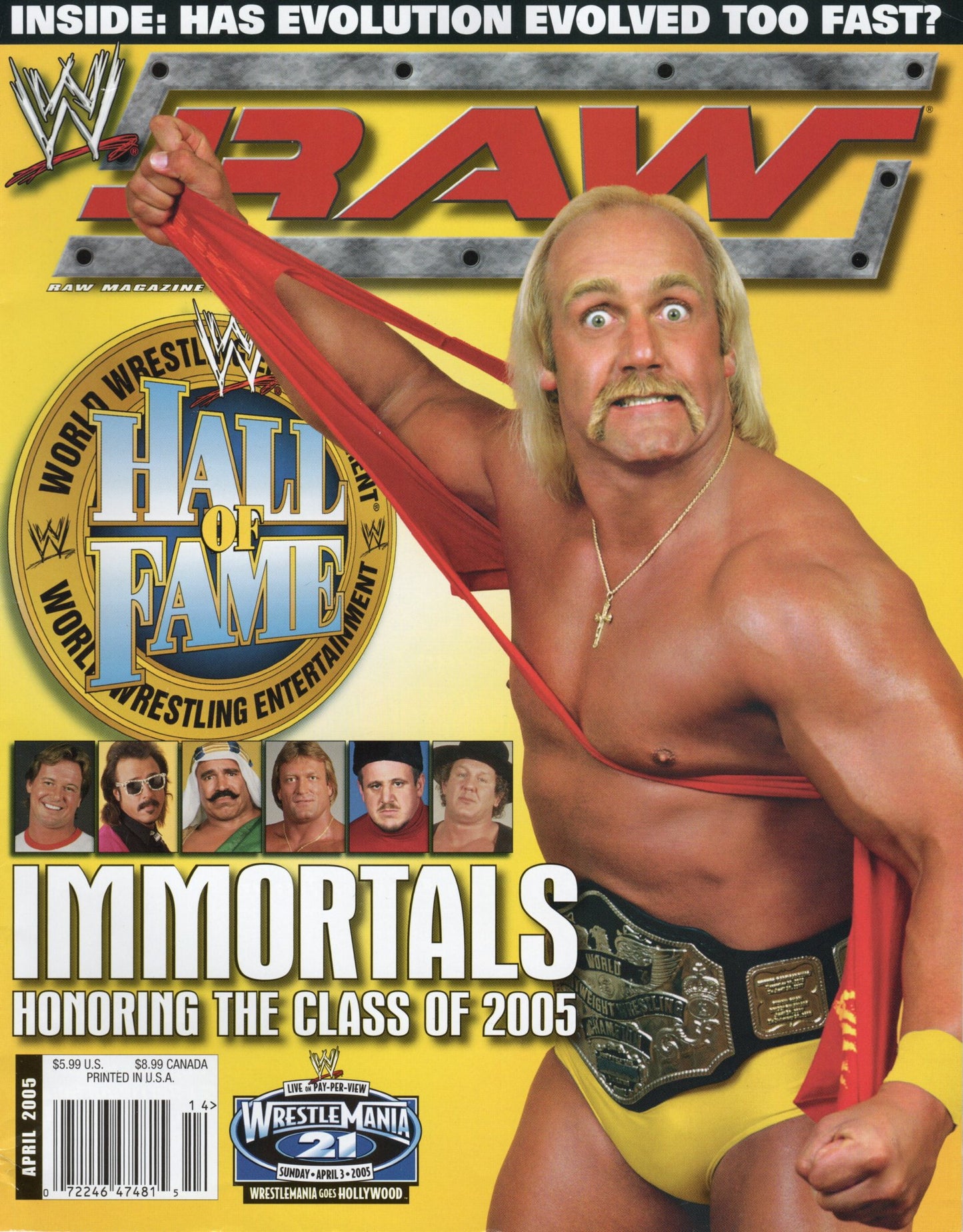 WWE Raw Magazine April 2005