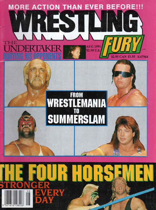 Wrestling Fury Magazine August 1991