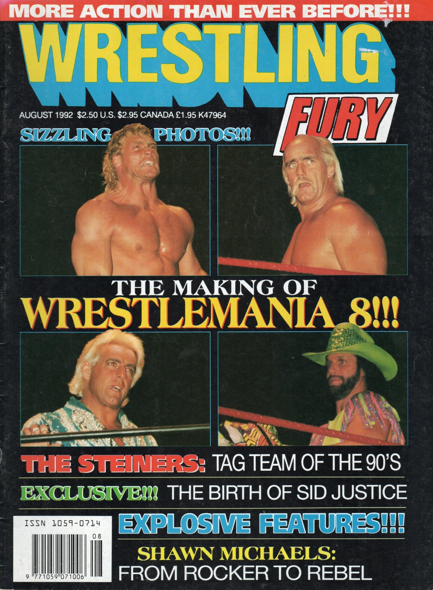 Wrestling Fury Magazine August 1992