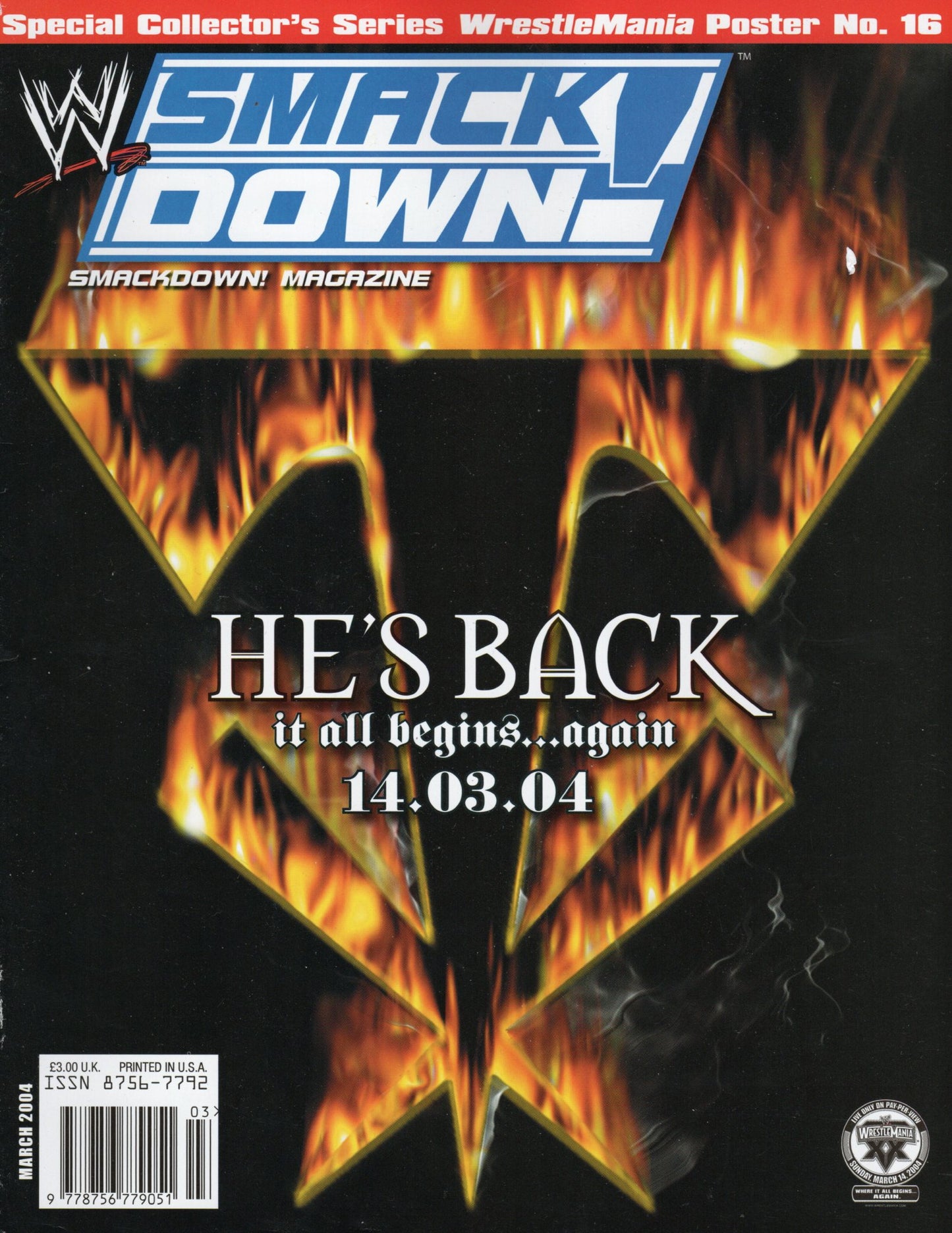 WWE Smackdown Magazine March 2004