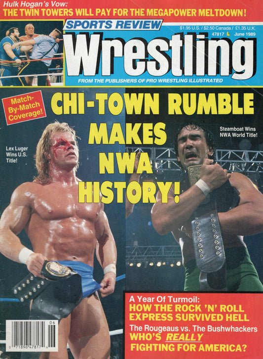 Sports Review Wrestling Magazine June 1989