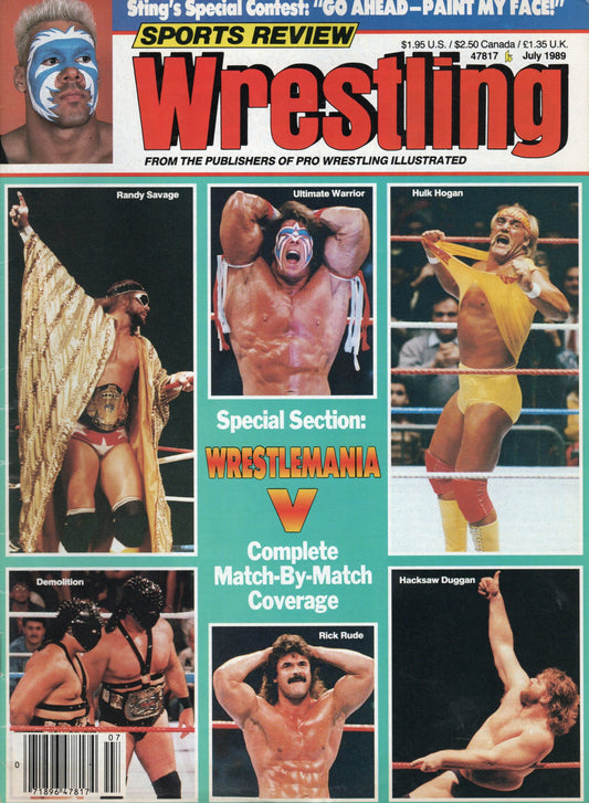 Sports Review Wrestling Magazine July 1989