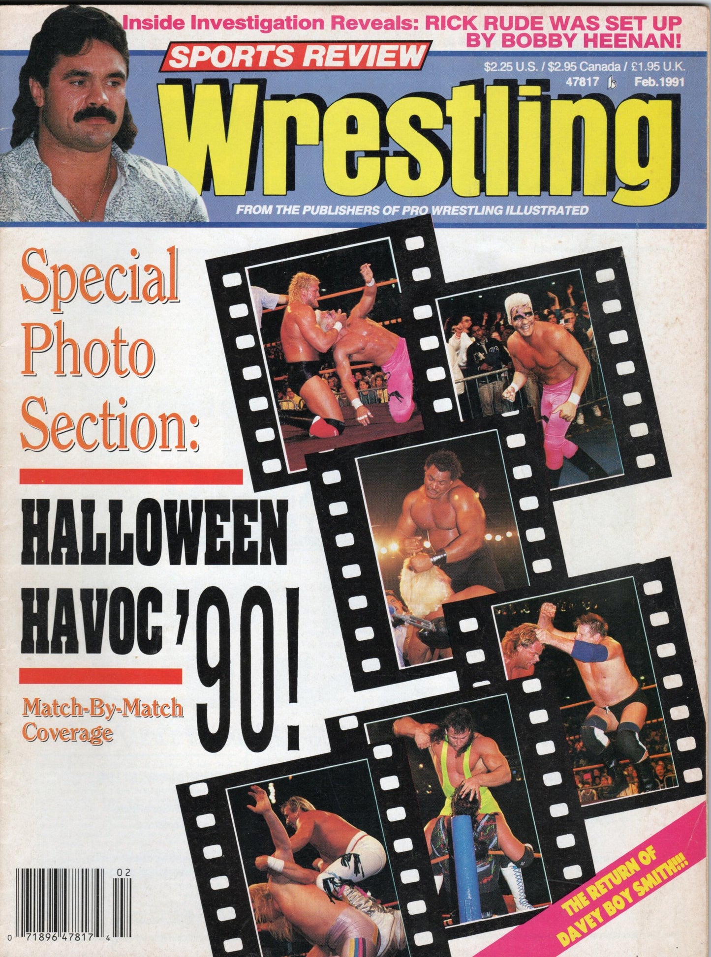 Sports Review Wrestling Magazine February 1991