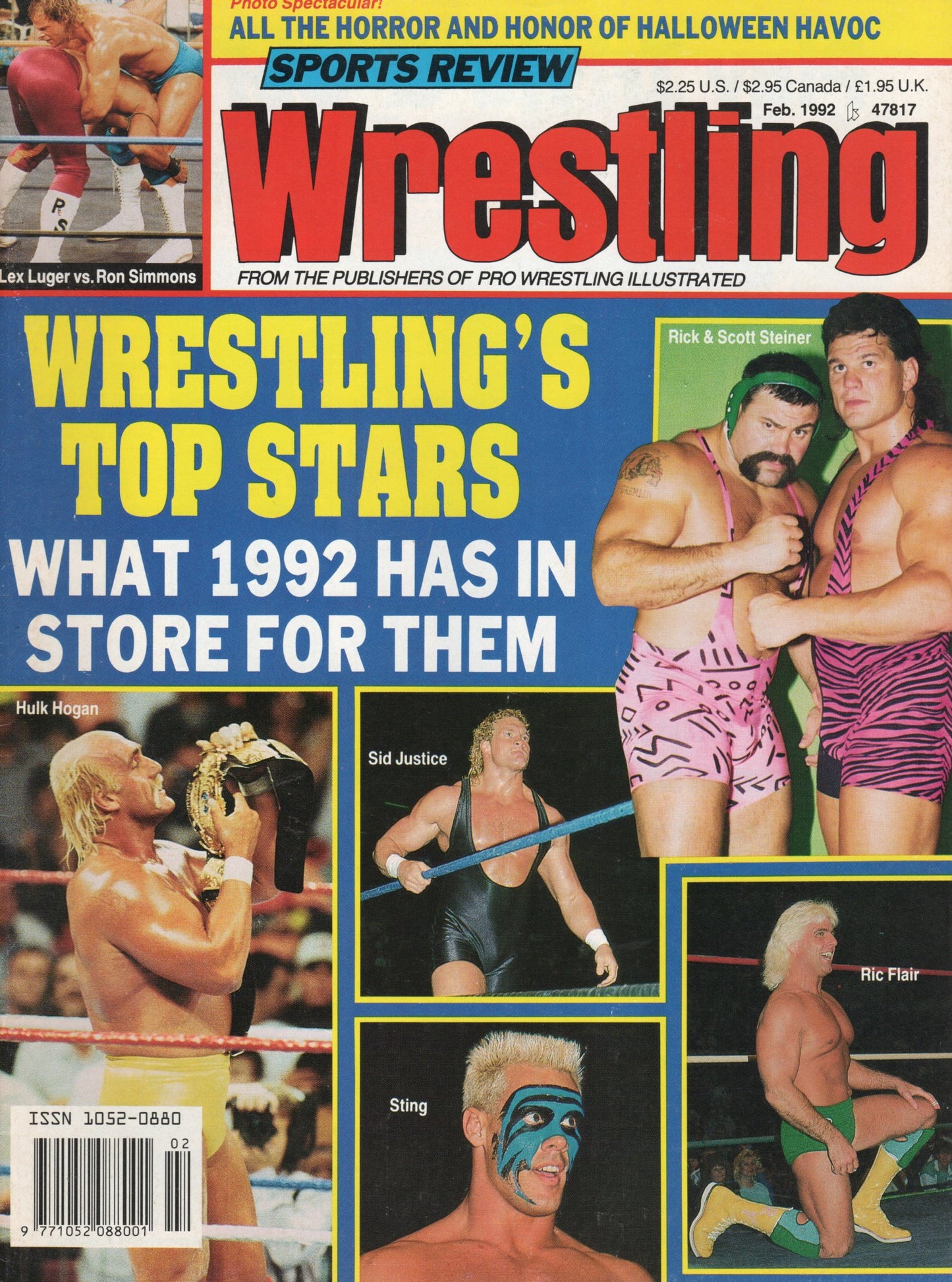 Sports Review Wrestling Magazine February 1992
