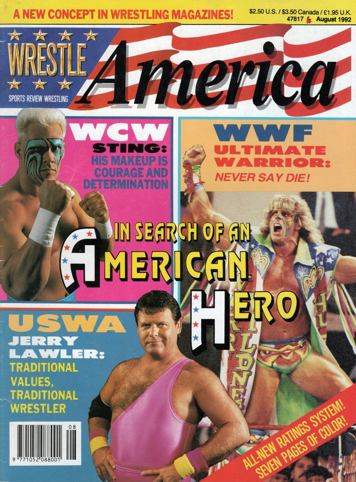 Wrestle America Magazine August 1992
