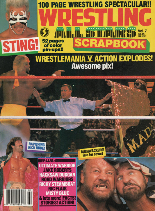 Wrestling All Stars Scrapbook Magazine 1989