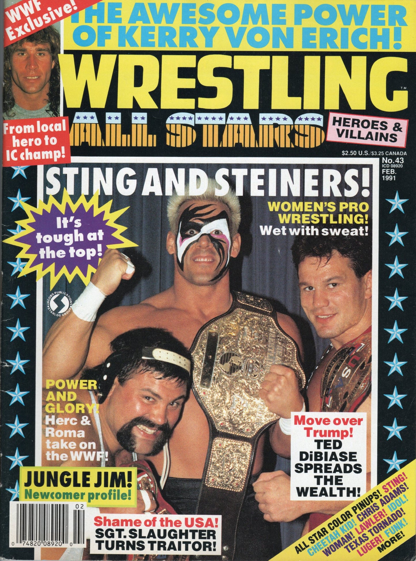 Wrestling All Stars Magazine February 1991