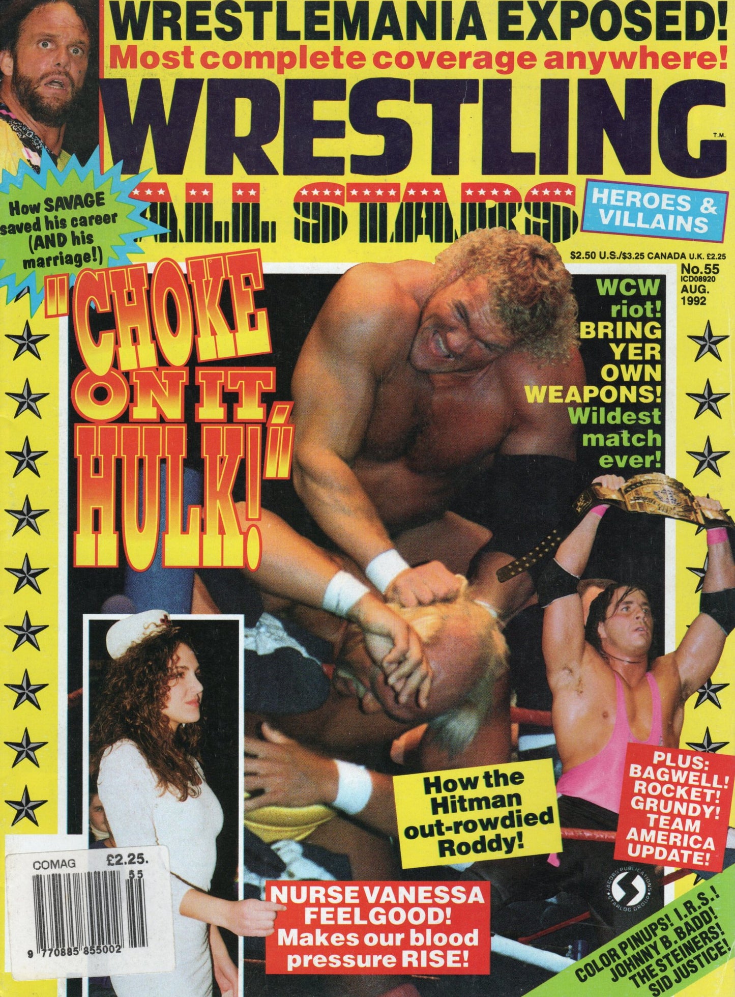 Wrestling All Stars Magazine August 1992