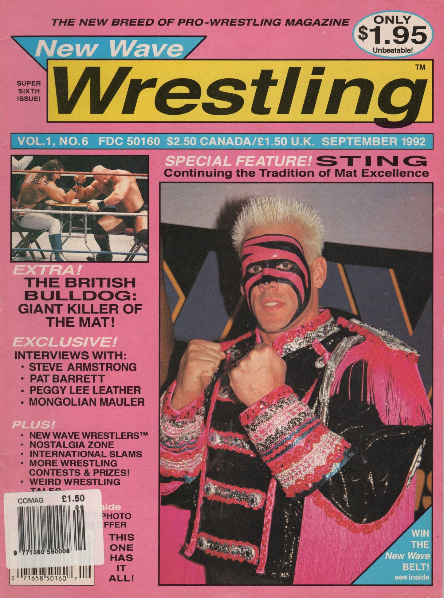 New Wave Wrestling Magazine September 1992