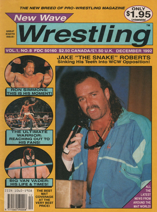 New Wave Wrestling Magazine December 1992