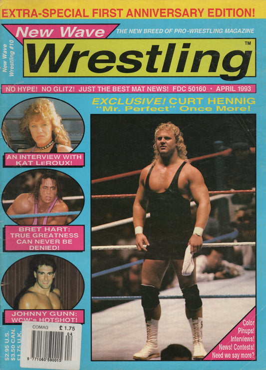 New Wave Wrestling Magazine April 1993