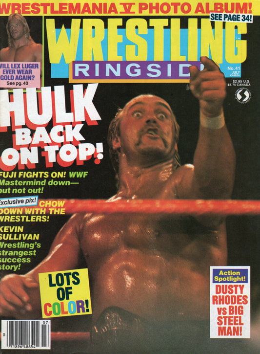 Wrestling Ringside Magazine July 1989