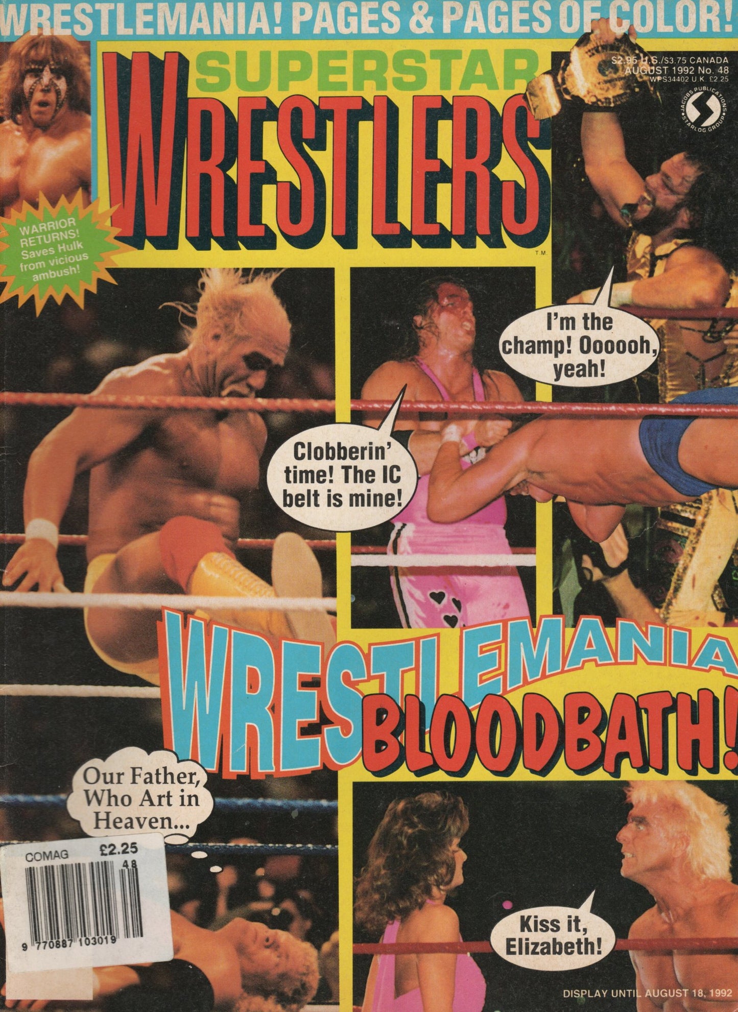 Superstar Wrestlers Magazine August 1992