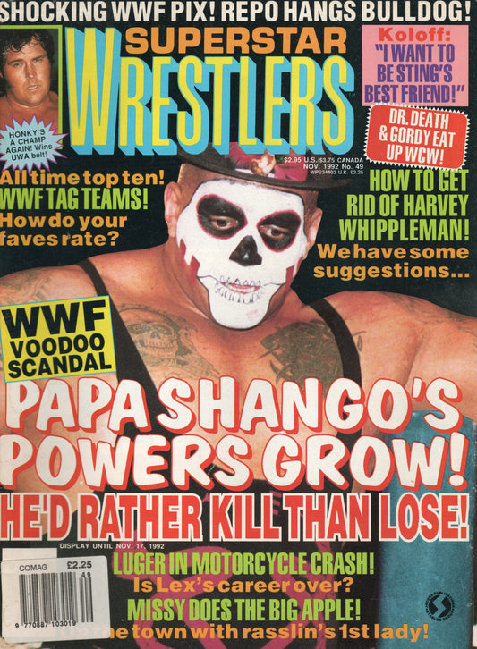 Superstar Wrestlers Magazine November 1992