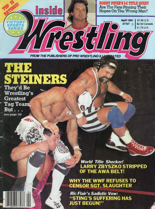 Inside Wrestling Magazine April 1991