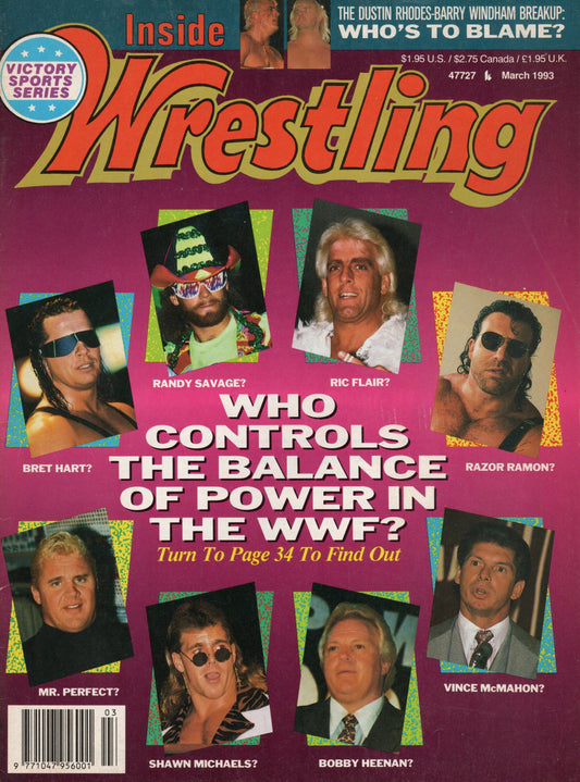 Inside Wrestling Magazine March 1993