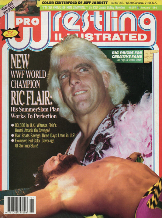 PWI Pro Wrestling Illustrated Magazine January 1993