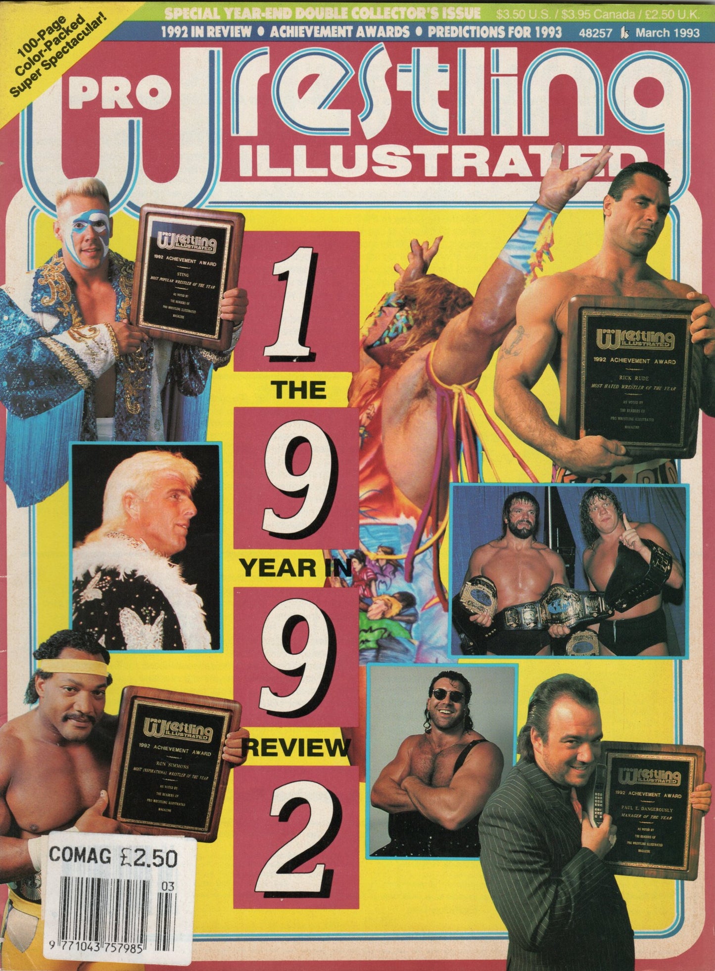 PWI Pro Wrestling Illustrated Magazine March 1993