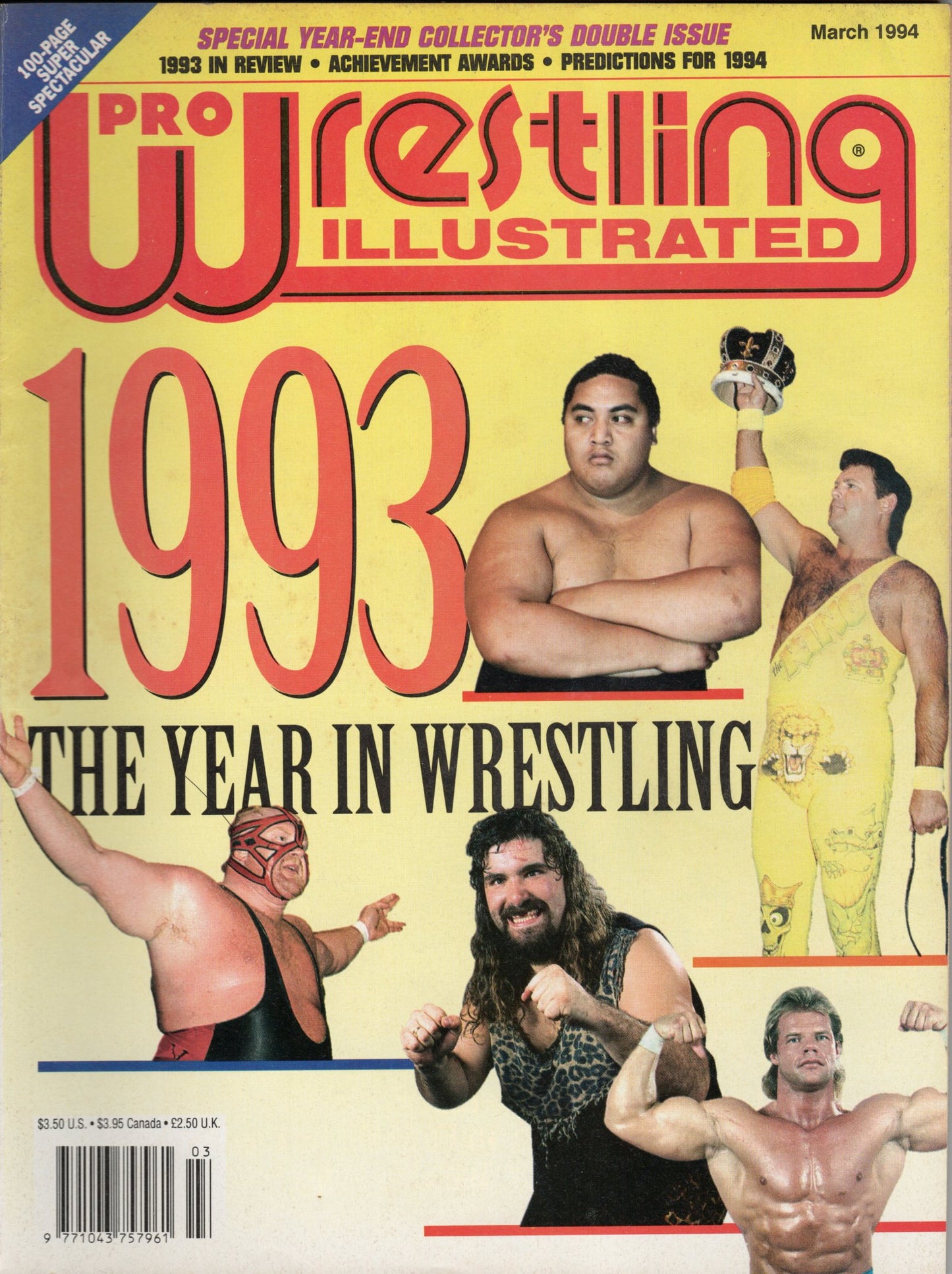 PWI Pro Wrestling Illustrated Magazine March 1994