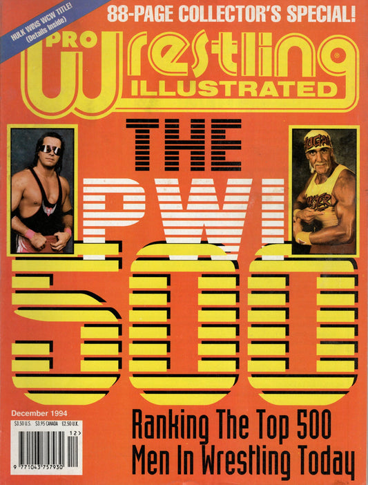 PWI Pro Wrestling Illustrated Magazine December 1994