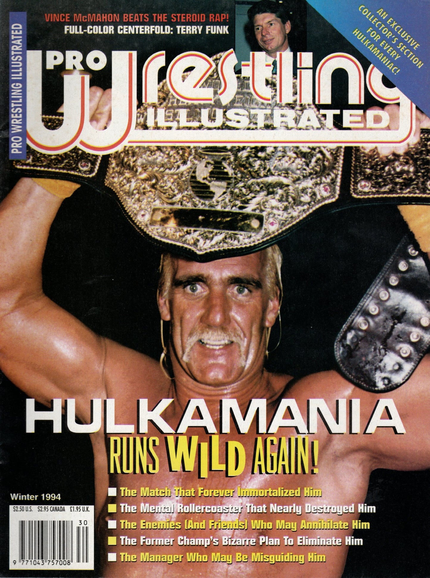 PWI Pro Wrestling Illustrated Magazine Winter 1994