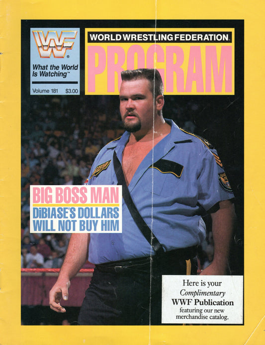 WWF World Wrestling Federation 1990 Program #181