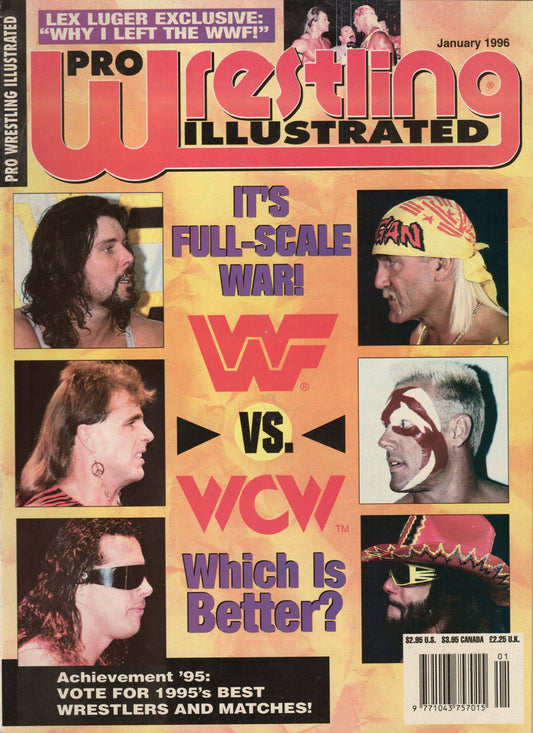 PWI Pro Wrestling Illustrated Magazine January 1996