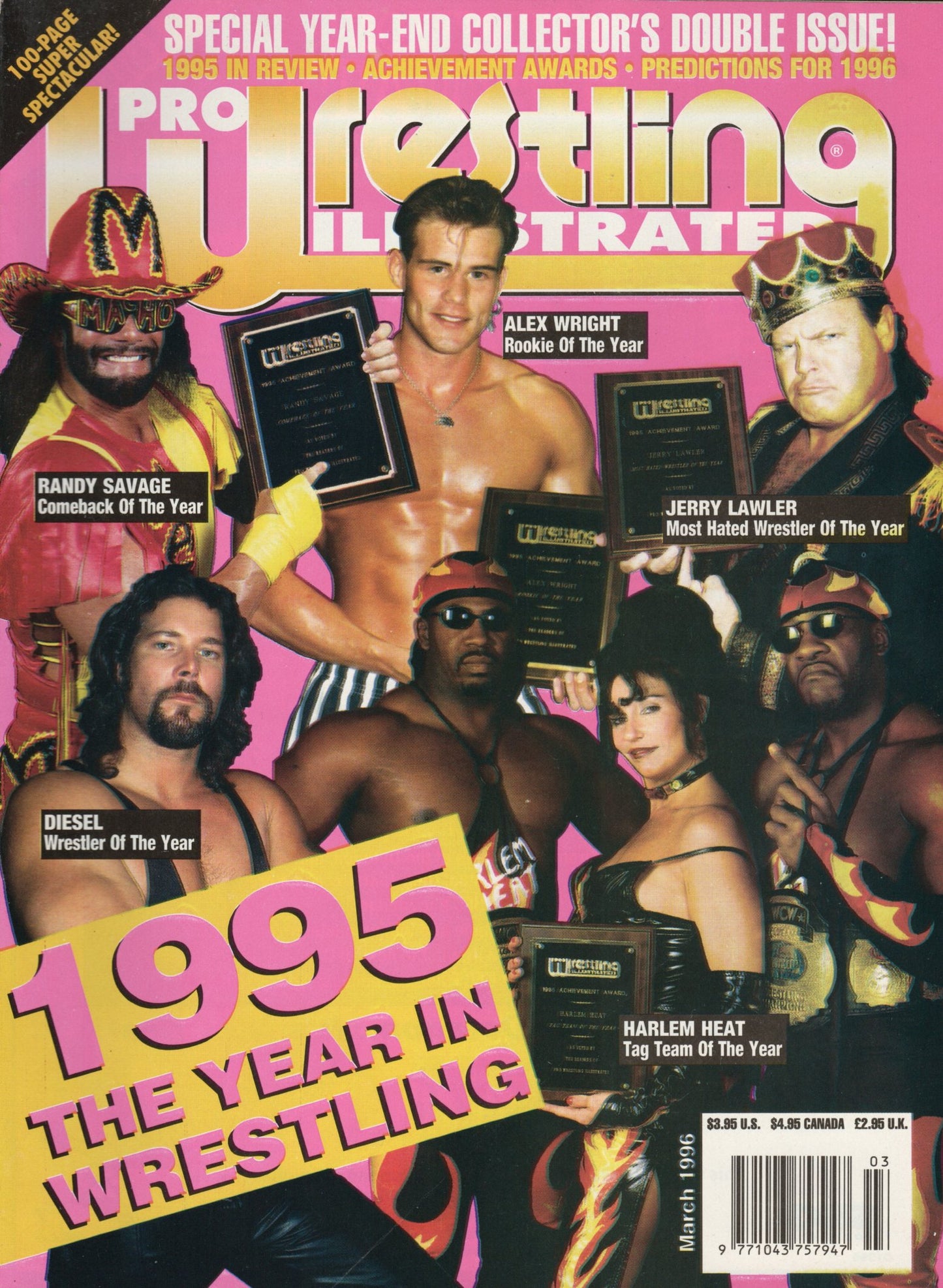 PWI Pro Wrestling Illustrated Magazine March 1996