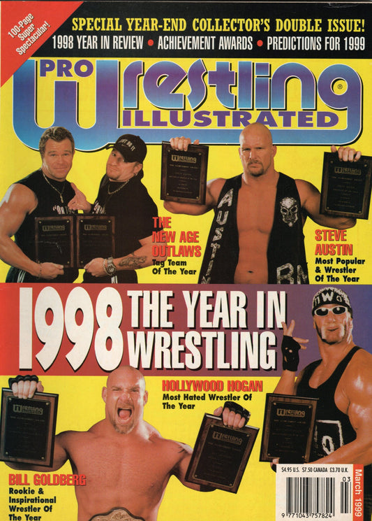 PWI Pro Wrestling Illustrated Magazine March 1999