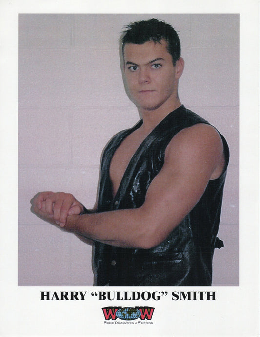Harry Bulldog Smith World Organization Of Wrestling 8.5"x11" Promo Photo