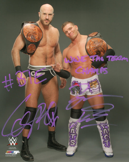 Cesaro & Tyson Kidd WWE NXT Signed Photofile Photo