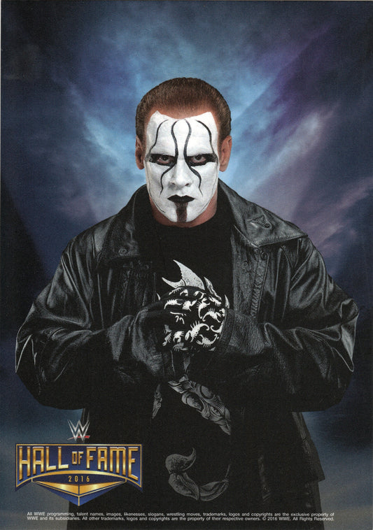 Sting WWE Hall Of Fame 2016 Promo Card