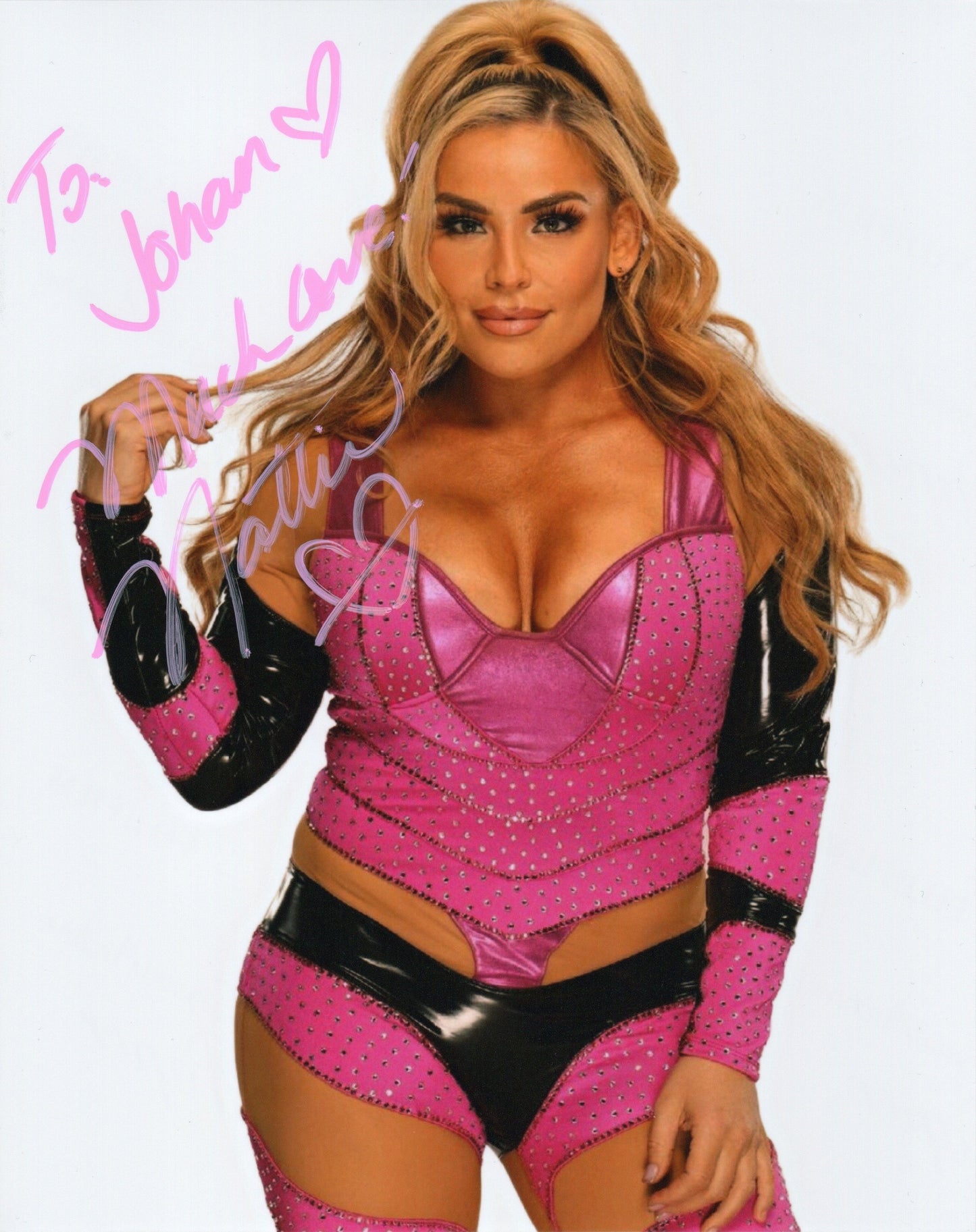 Natalya Signed WWE Wrestling Photo