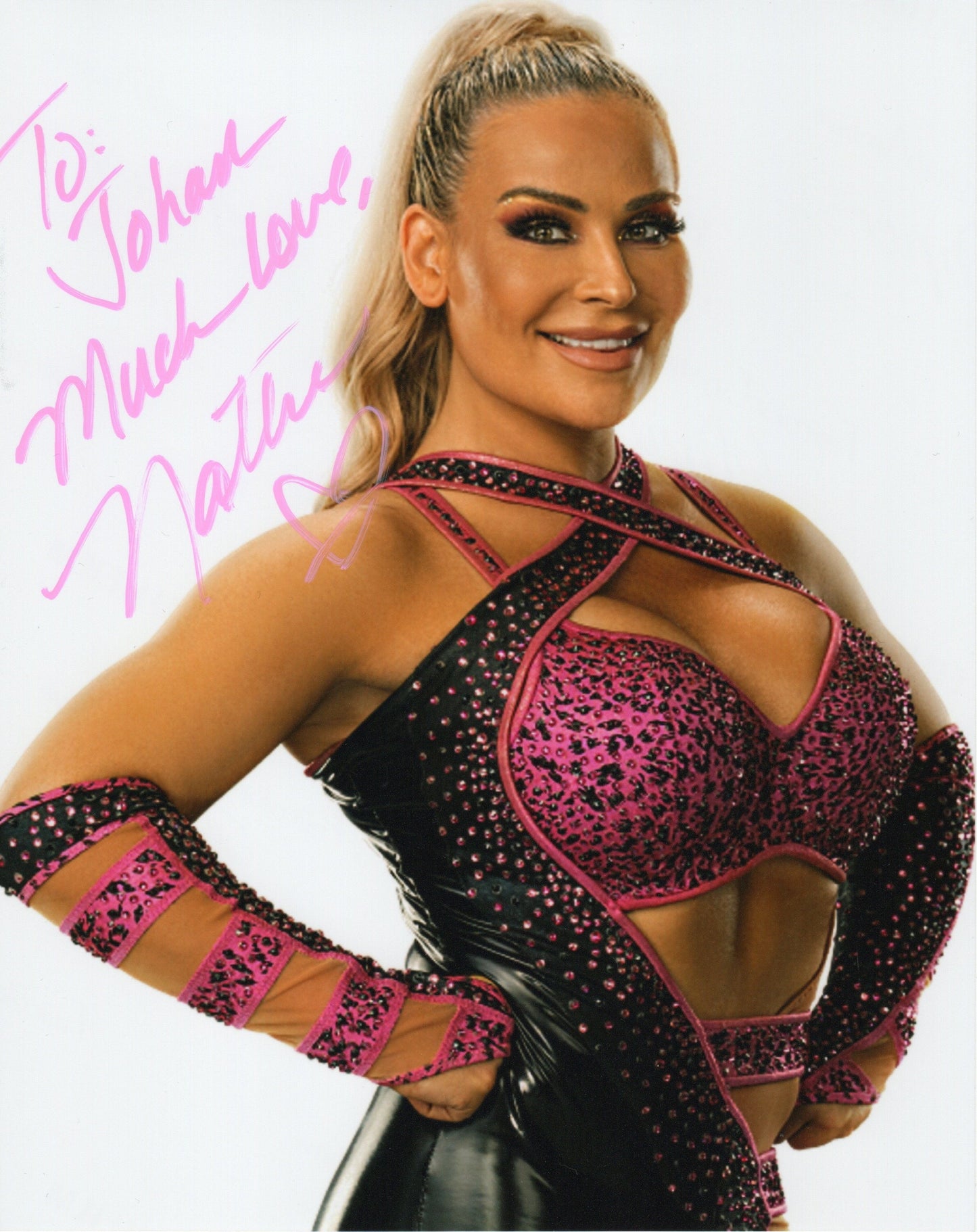 Natalya Signed WWE Wrestling Photo