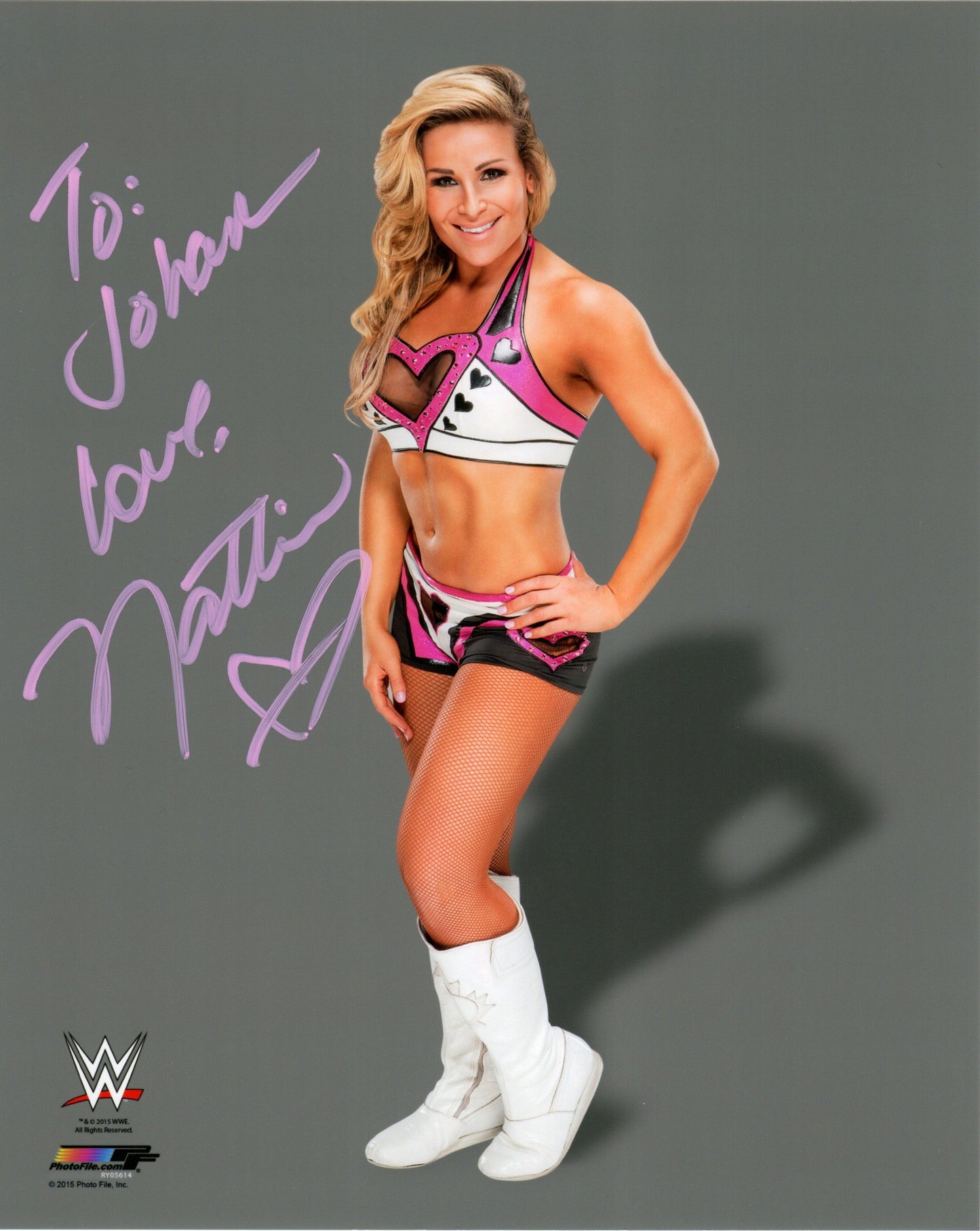 Natalya Signed WWE Wrestling Photofile Photo