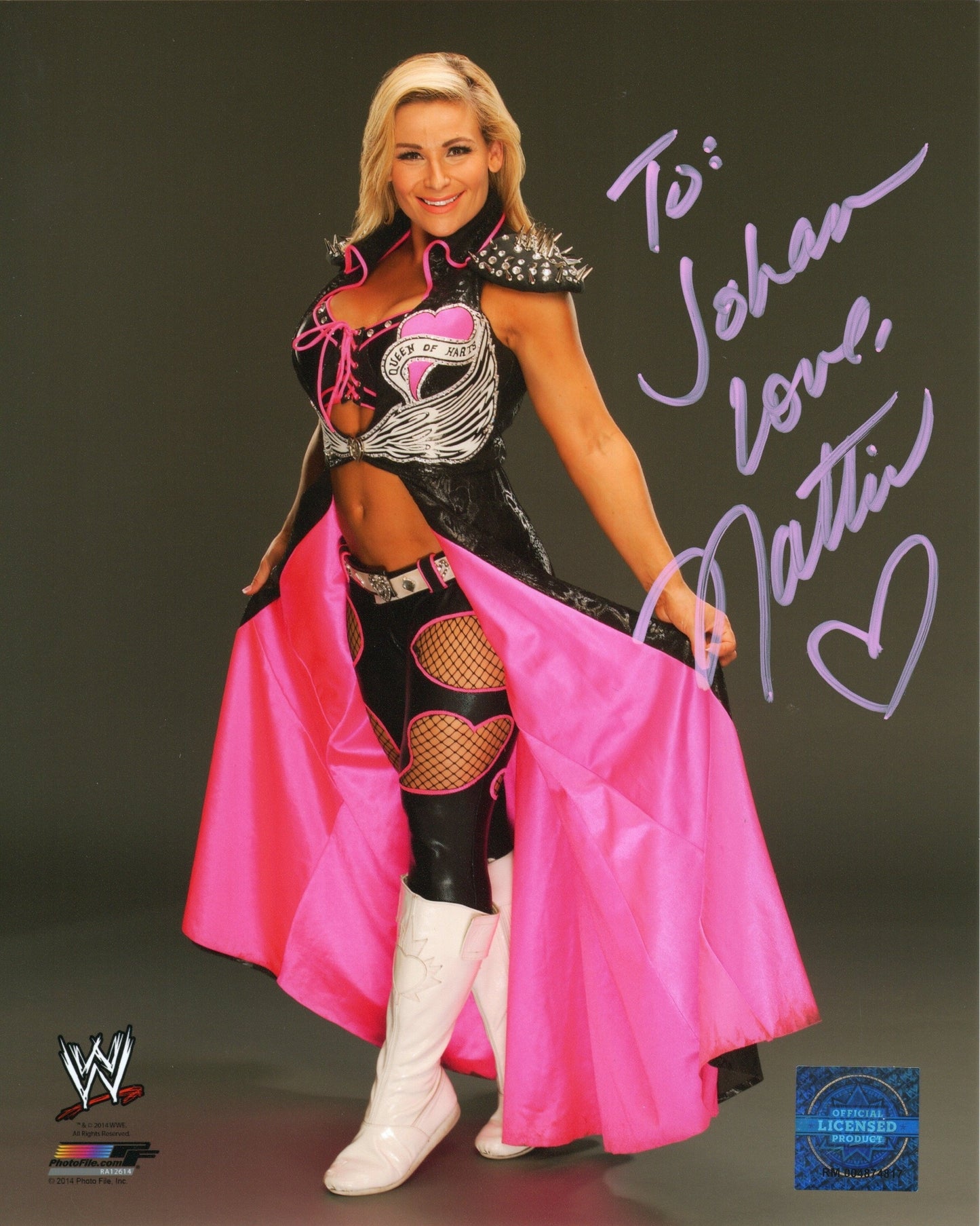 Natalya Signed WWE Wrestling Photofile Photo