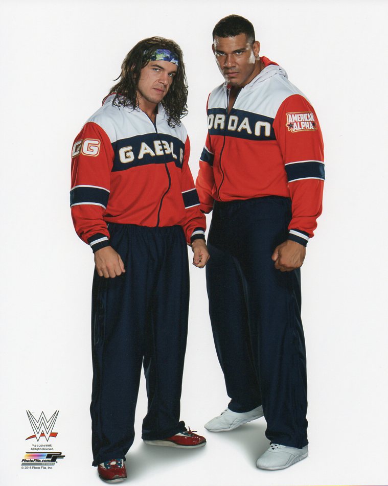 American Alpha Jason Jordan & Chad Gable WWE Photofile 8x10" Photo